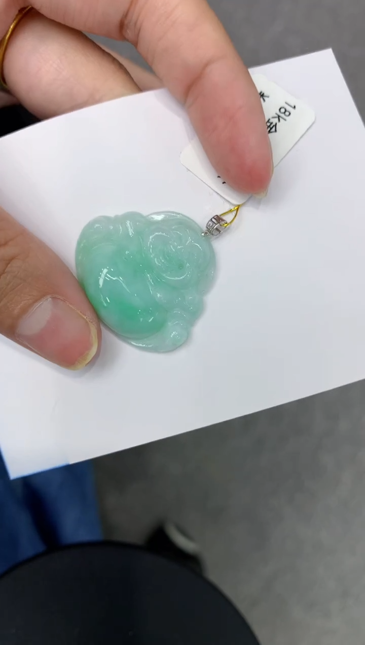 【闪购商品】翡翠颈饰18K金镶嵌111111111111