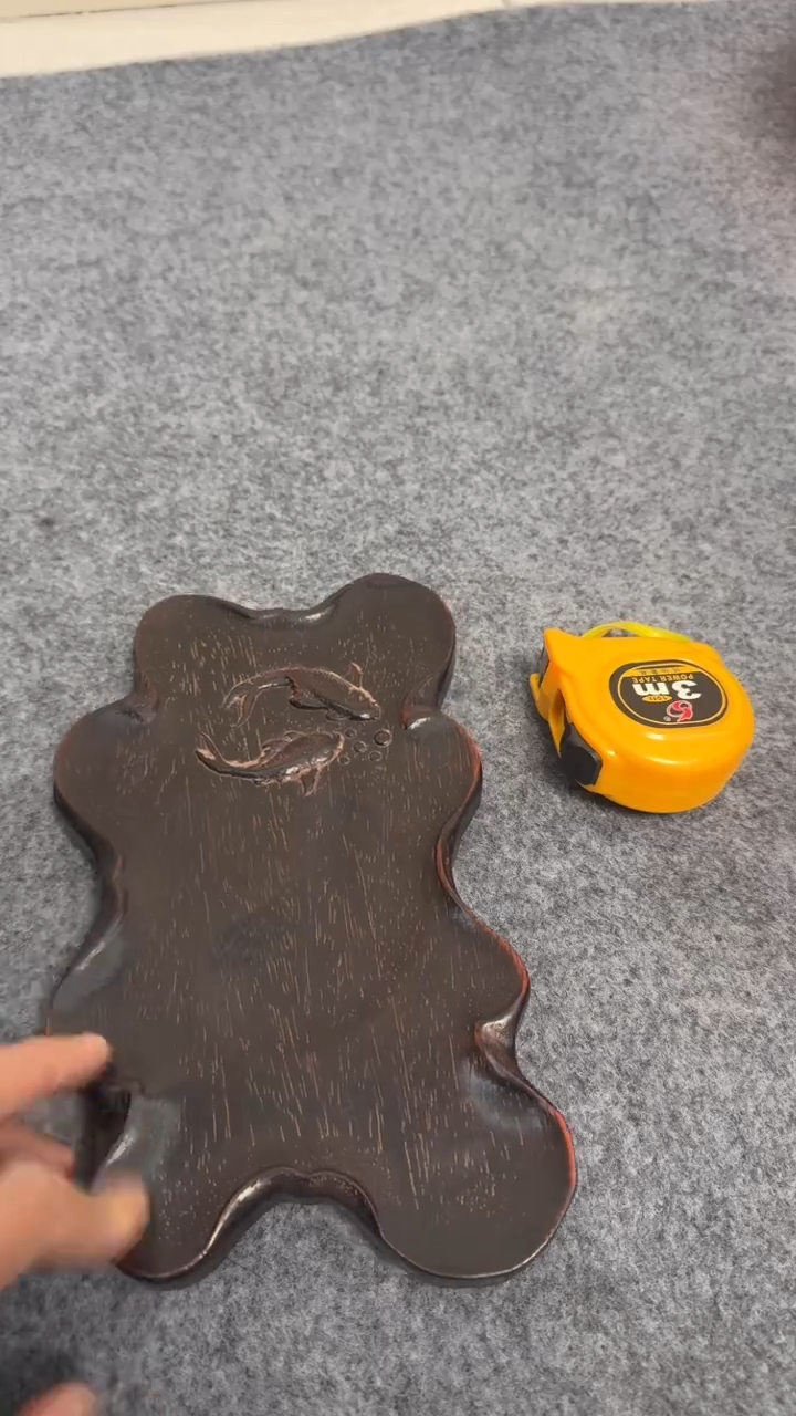 木紫檀花梨木一物一拍小茶盘