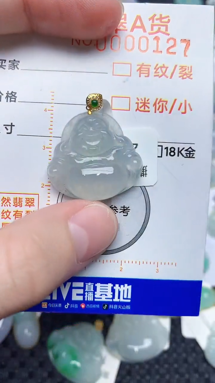 【闪购商品】翡翠颈饰18K金镶嵌566453453453