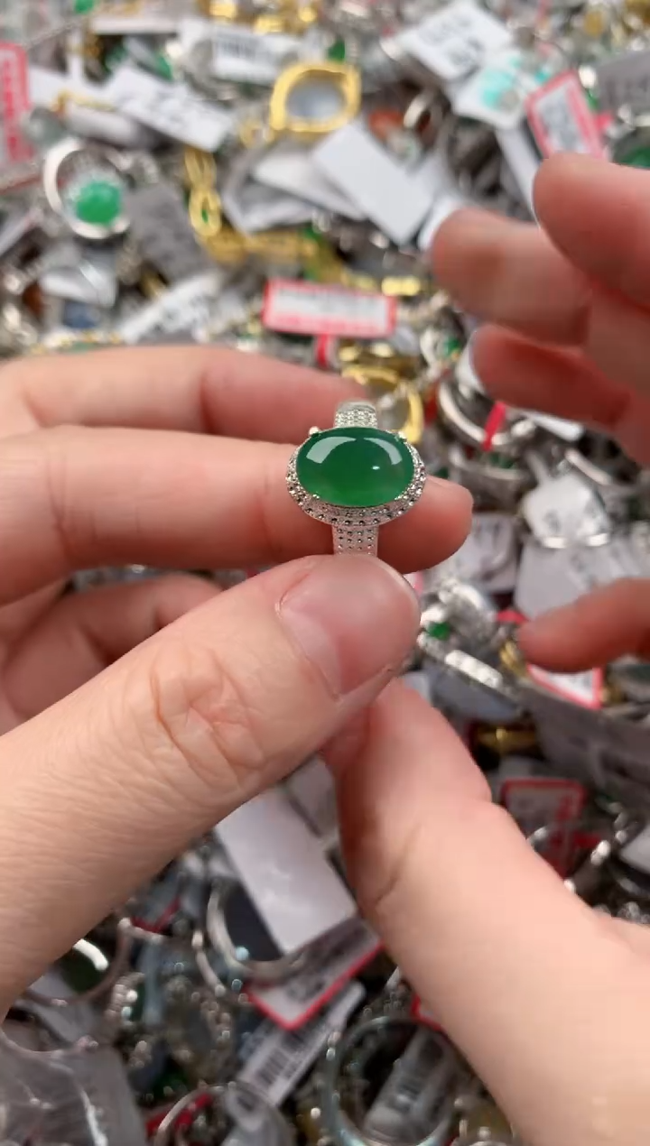 未镶嵌戒指翡翠777----3