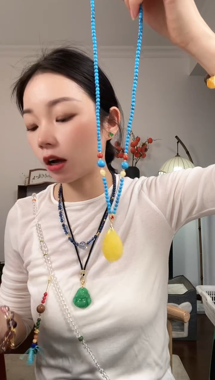 【闪购商品】琥珀颈饰未镶嵌A273AAAAAAA