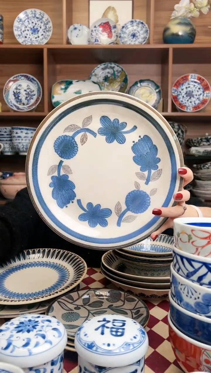 【闪购商品】瓷片复古北欧23cm浅盘