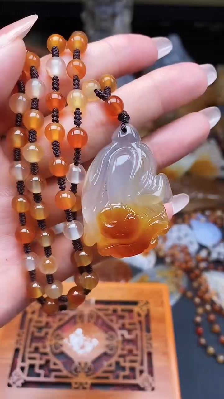 玛瑙/玉髓颈饰未镶嵌dd