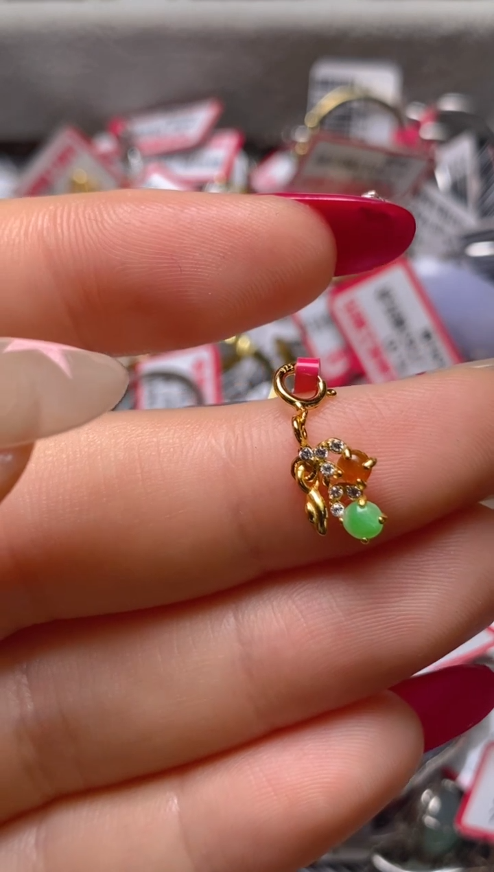 银S925镶嵌戒指翡翠百内无证书