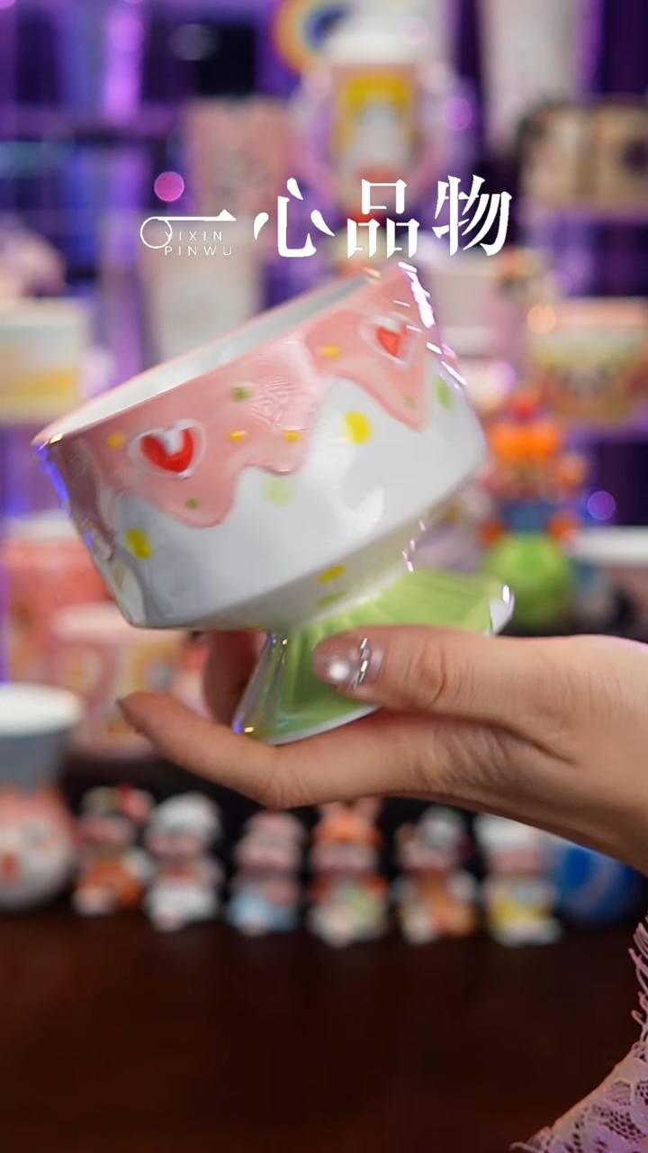 杯子瓷A521景德镇手工手绘杯子摆件