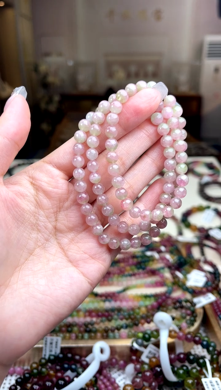 【闪购商品】碧玺/未镶嵌6mm+碧玺多圈多样性发货