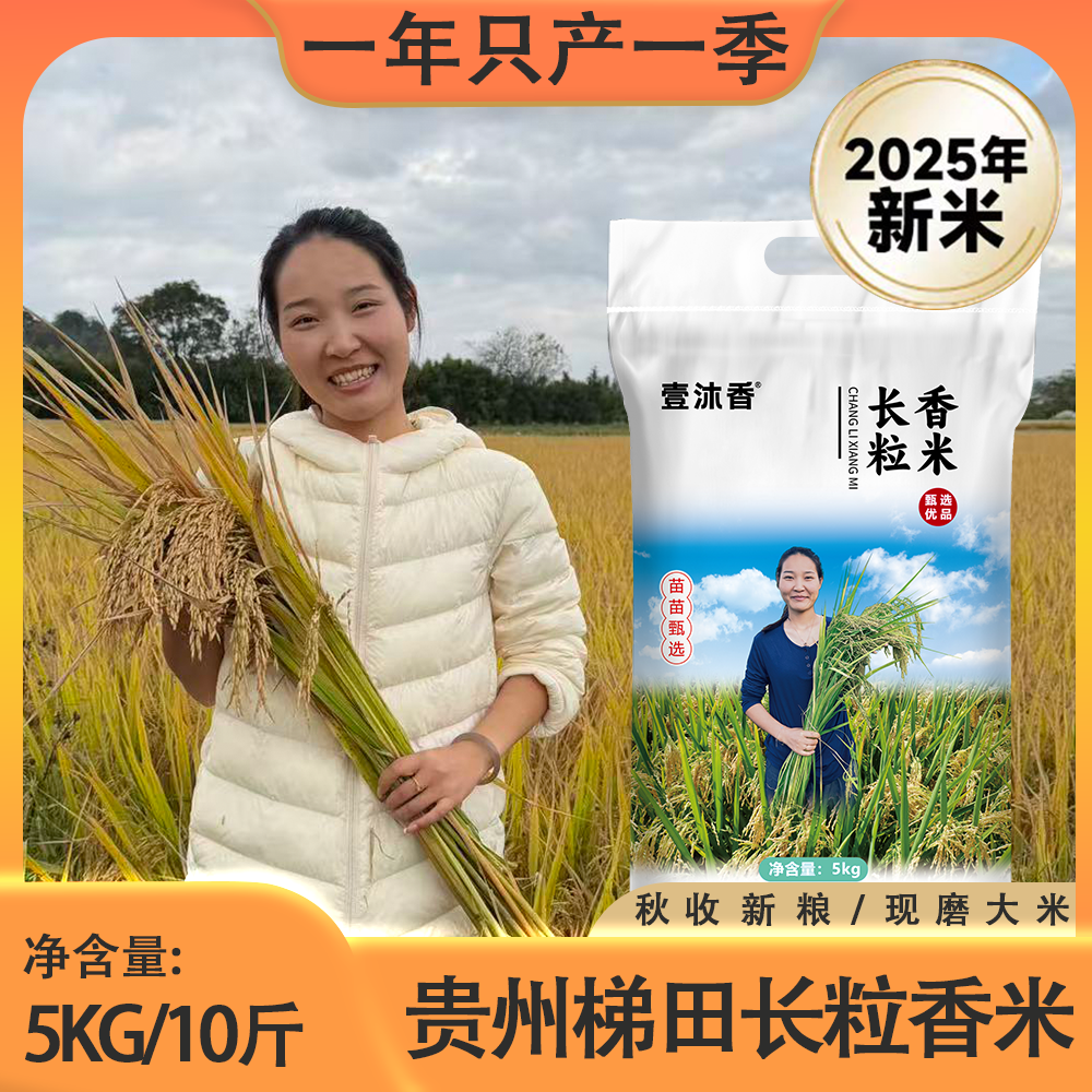 【长粒香】25年新米新粮贵州高山梯田长粒香新鲜农家优选软10斤装