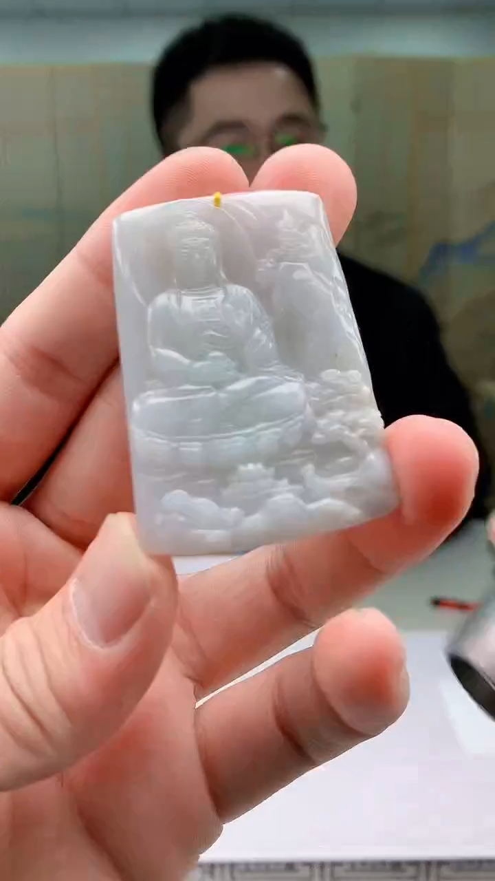 【闪购商品】定制翡翠未镶嵌5153bb-毛货挂件43