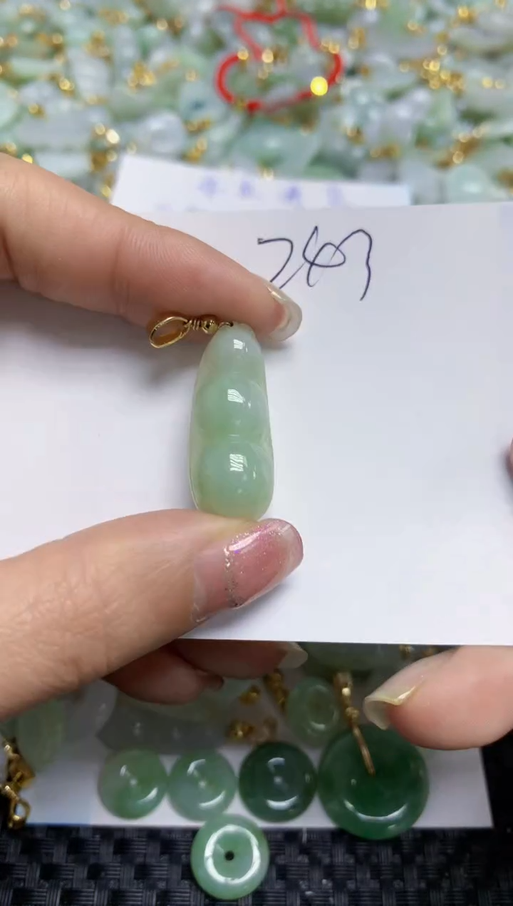 【闪购商品】翡翠颈饰合金天然A货翡翠
