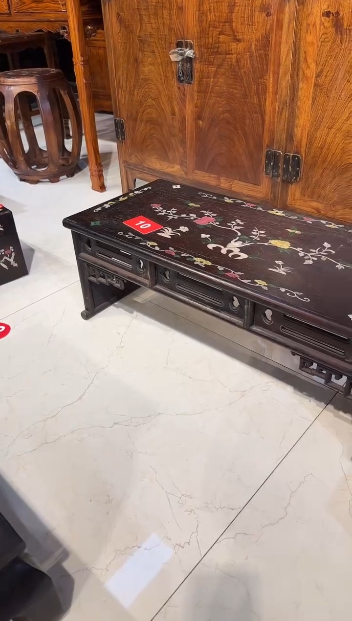 【闪购商品】木木艺邵氏紫檀花鸟地桌1080.8888