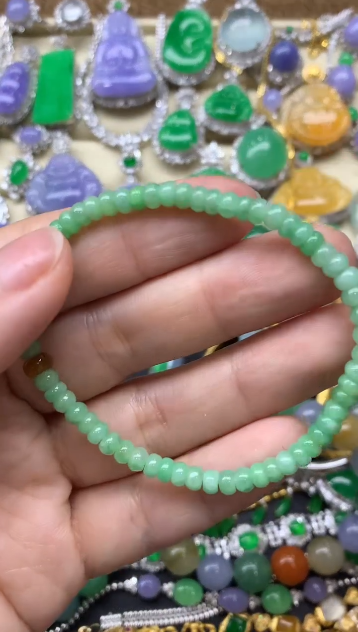 【闪购商品】翡翠手链未镶嵌34-中国好珍宝