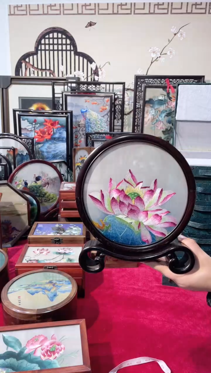 织绣精品苏绣手工刺绣，成品摆件2