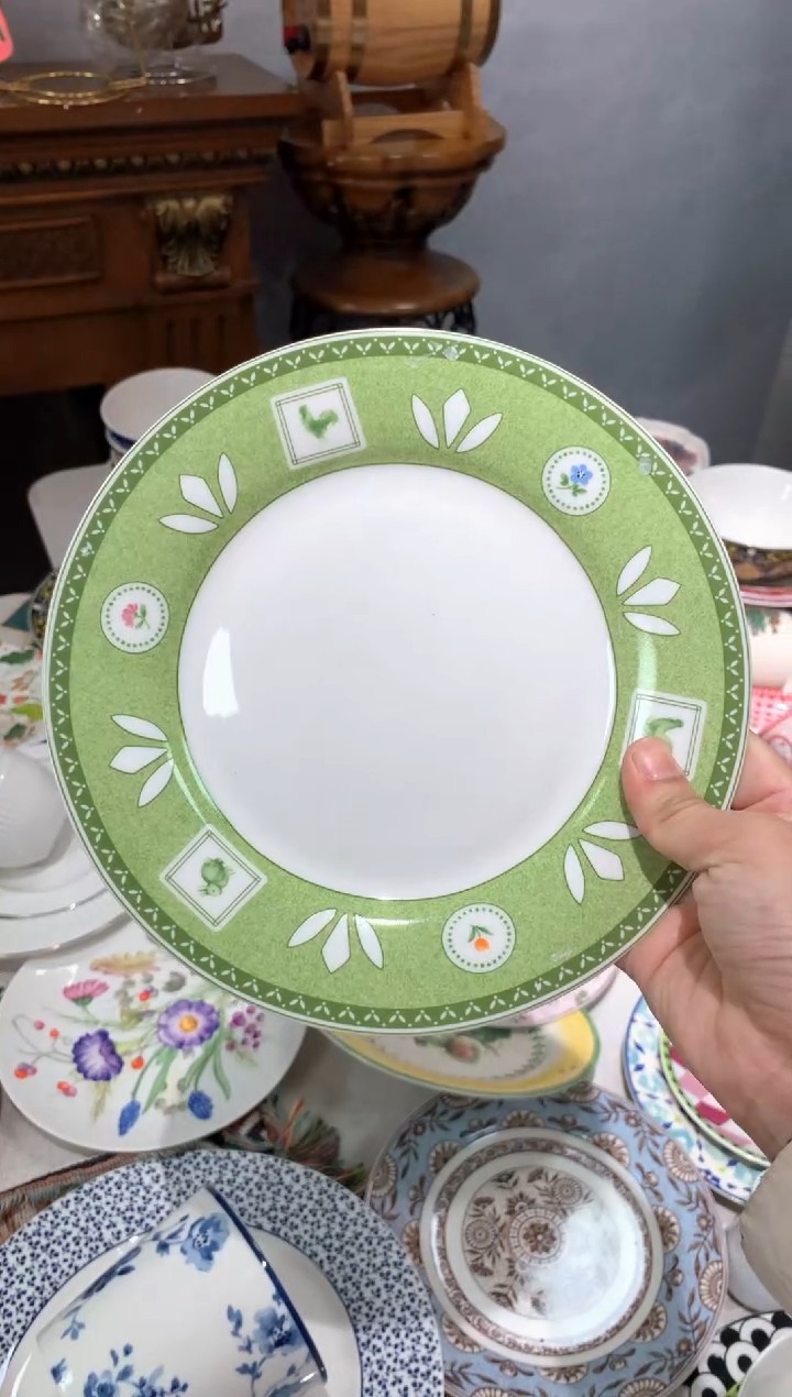 【闪购商品】瓷片陶瓷原单CC450餐具1个8寸