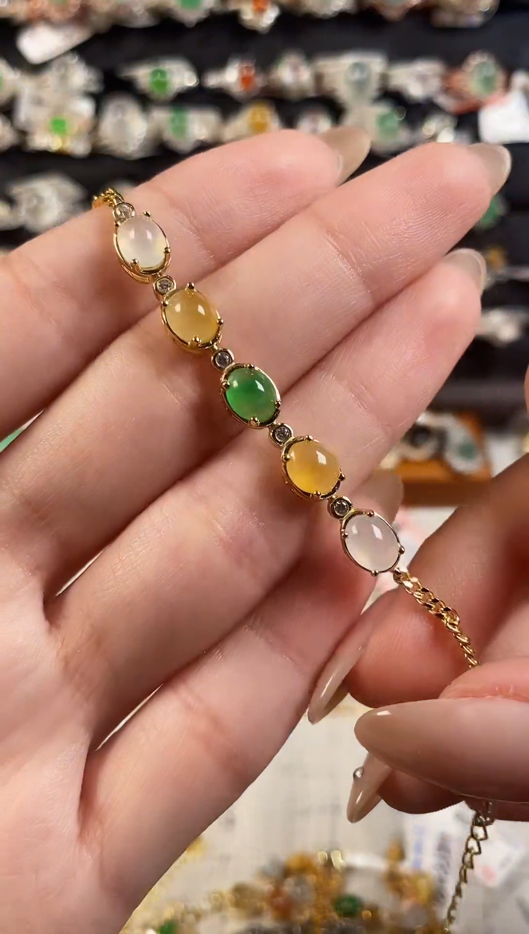 银S925镶嵌戒指翡翠天然A货翡翠133