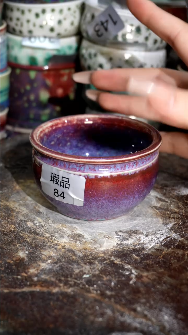 摆件精品窑变钧瓷茶器