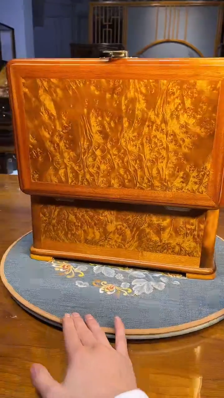 乌木类成套家具瘤疤彩礼箱 s6