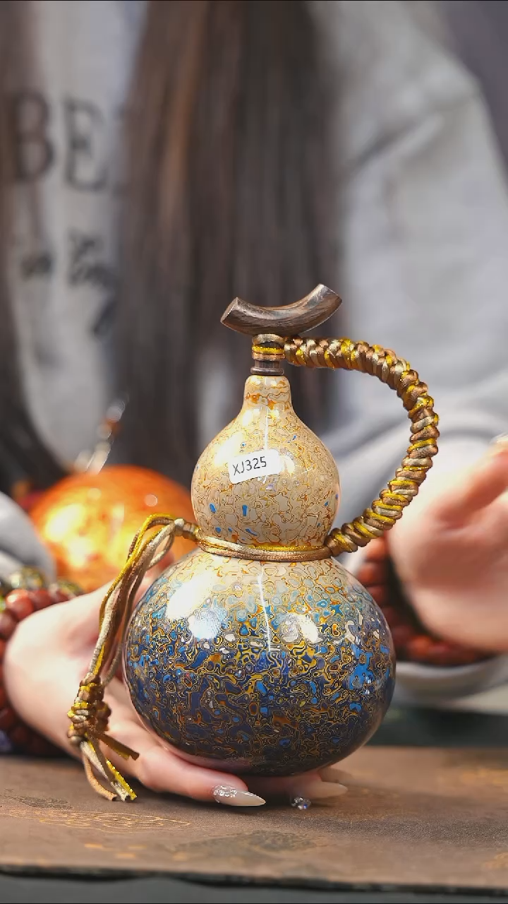 【闪购商品】XJ325漆艺酒葫芦不包手串及旋转底座