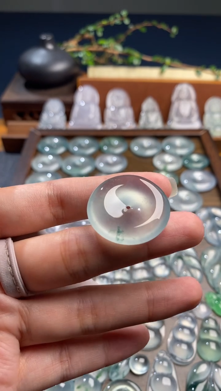 吊坠(不含链)未镶嵌翡翠扣子