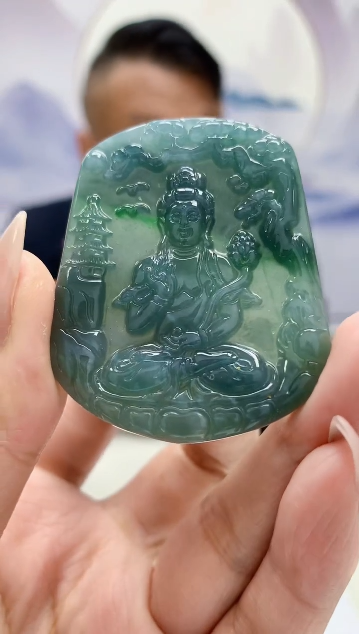 【闪购商品】翡翠颈饰未镶嵌4969MM-jj挂件4