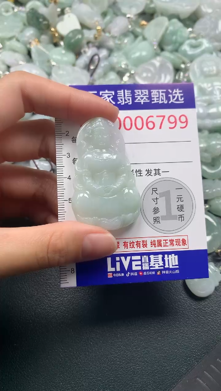 吊坠(不含链)未镶嵌翡翠6799