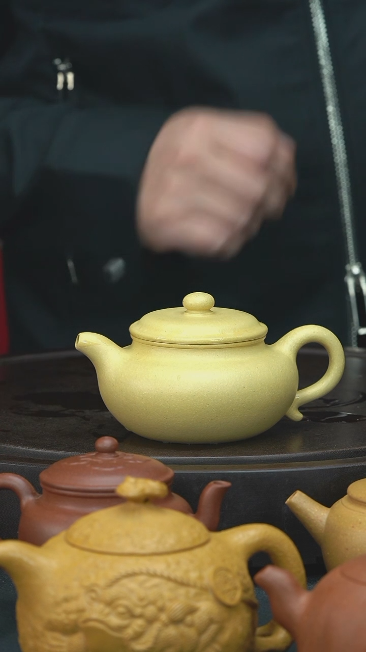 【闪购商品】紫砂茶壶半手工本绿仿古245cc