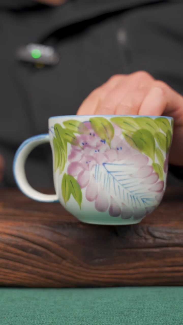 【闪购商品】瓷片71景德镇杯釉下手工手绘瓷器