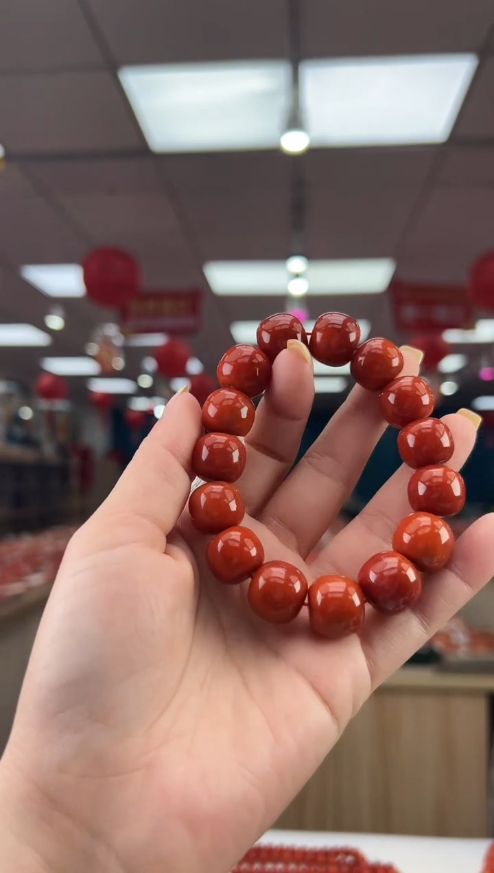 【闪购商品】南红玛瑙珠串未镶嵌多样性发其一/15/HS9992825