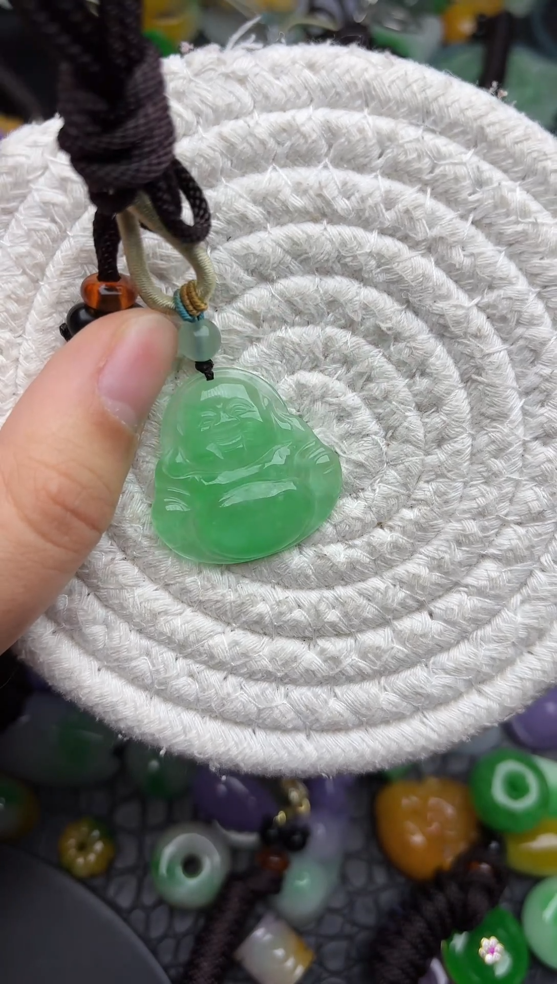 颈饰未镶嵌翡翠缅甸翡翠吊坠
