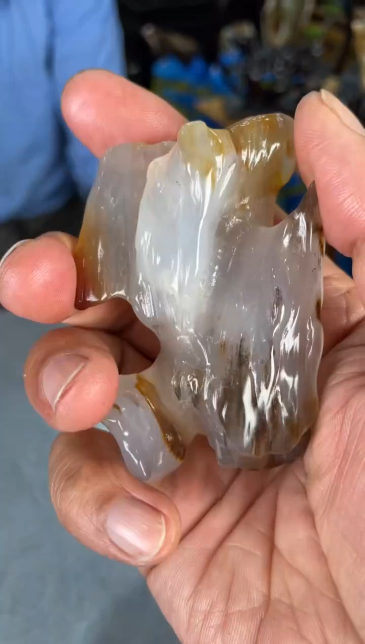 【闪购商品】硅化玉手把未镶嵌103