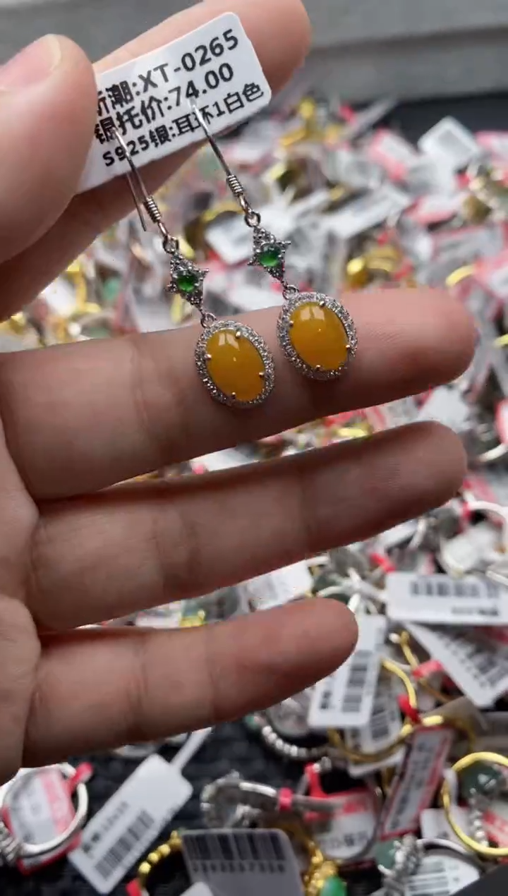 【闪购商品】翡翠戒指银S925镶嵌22222---10