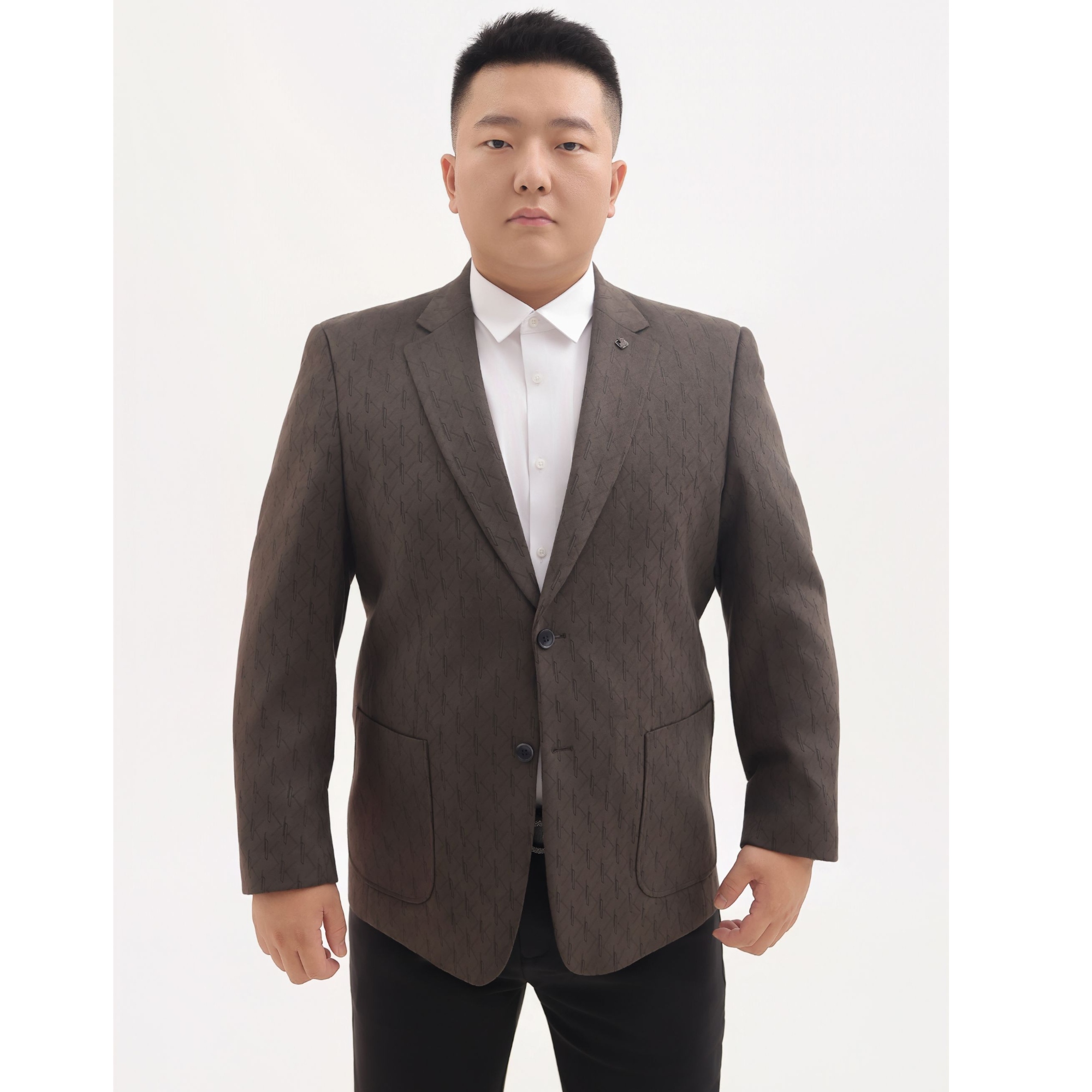【郭有样轻奢风推荐】新款男士秋季大码商务休闲时尚两粒单排扣西服