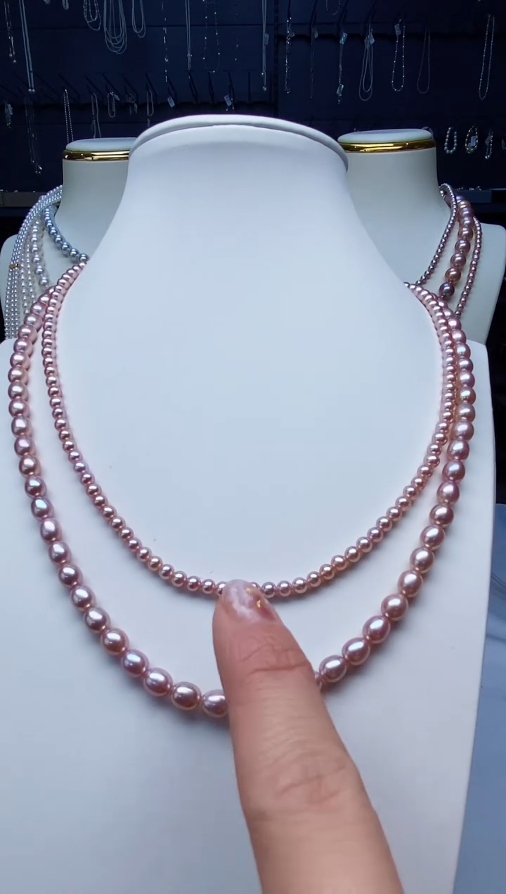 颈饰未镶嵌淡水珍珠Y淡水双层项链