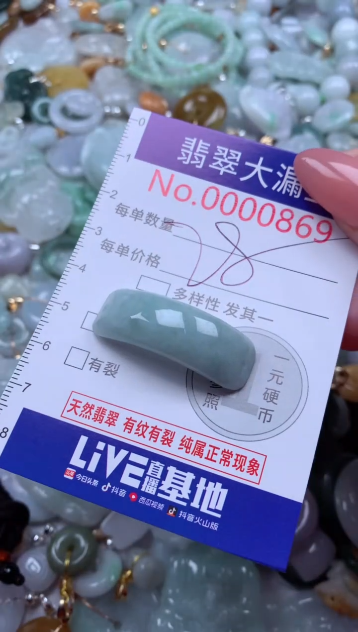 翡翠未镶嵌吊坠(不含链)869