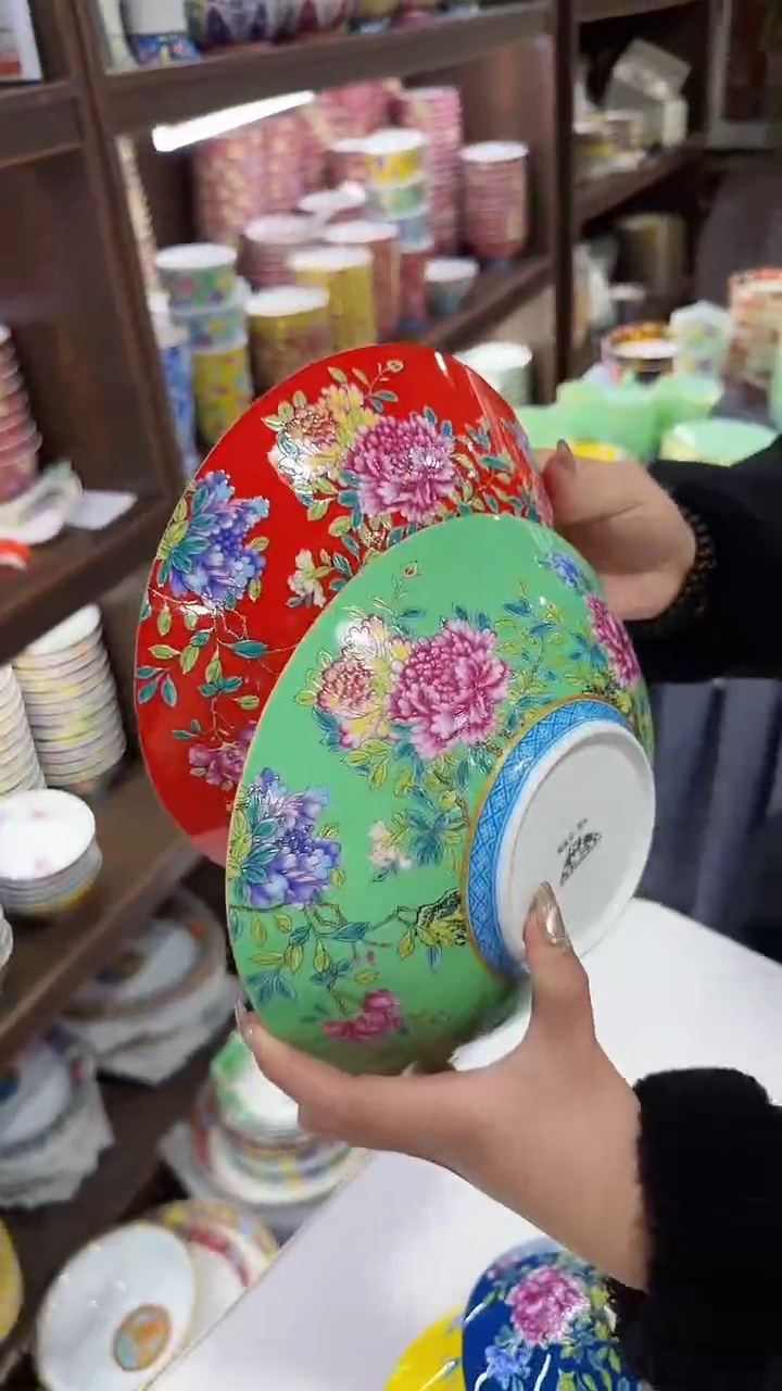 【闪购商品】瓷片8.5英寸元宝盘2个景德镇陶瓷