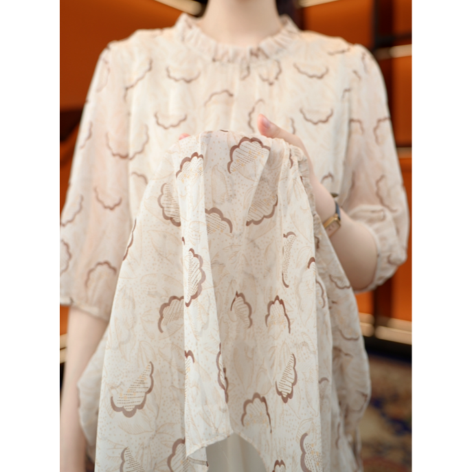 杭州正品原版2025夏季新款洋气减龄设计感木耳花边连衣裙