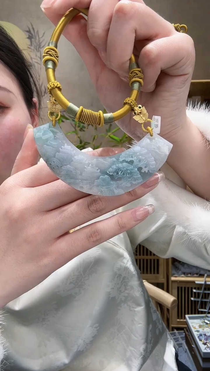 【闪购商品】翡翠耳饰未镶嵌吊坠