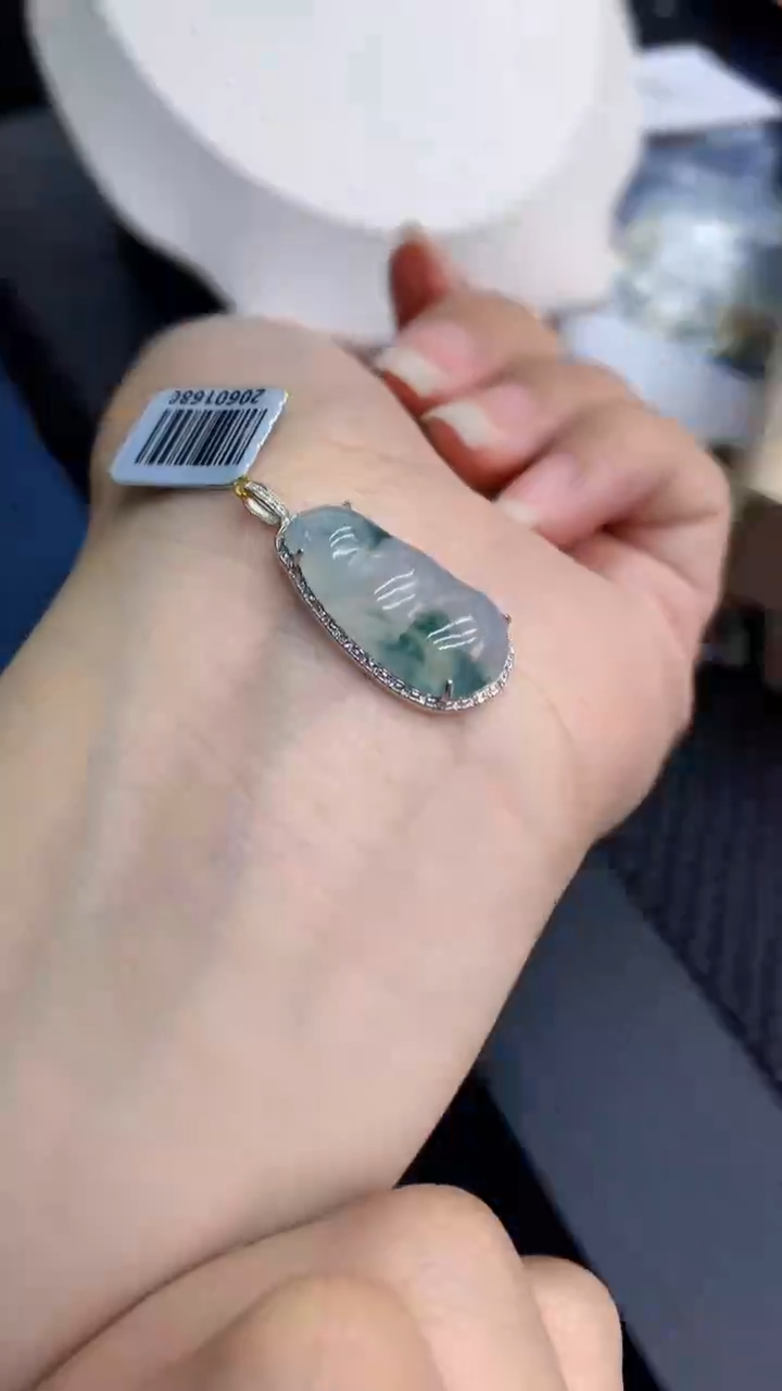 【闪购商品】翡翠颈饰18K金镶嵌           8