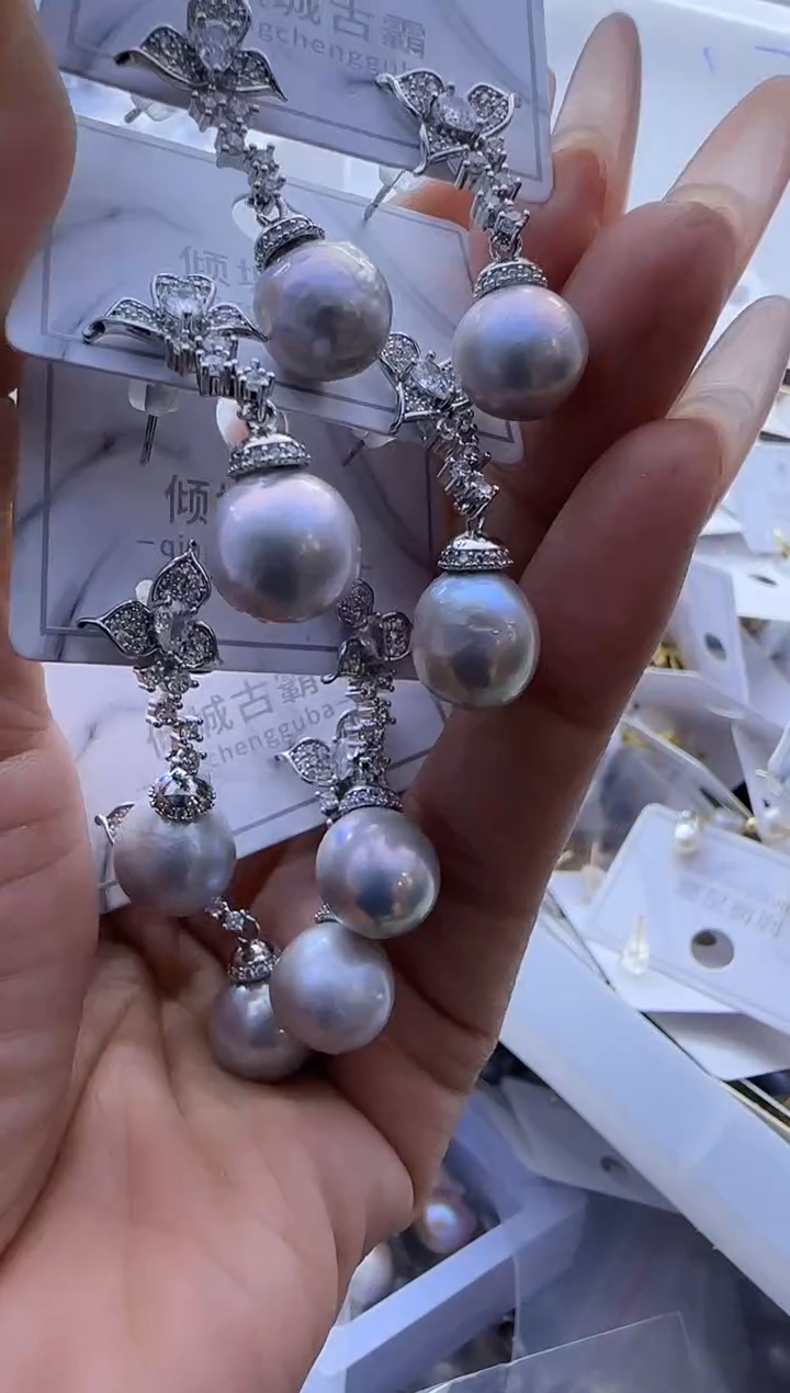 【闪购商品】淡水珍珠耳饰银S925镶嵌649多样性发货 发其一