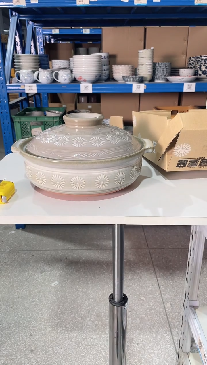 陶瓷银峯花三岛8号深锅2.3L