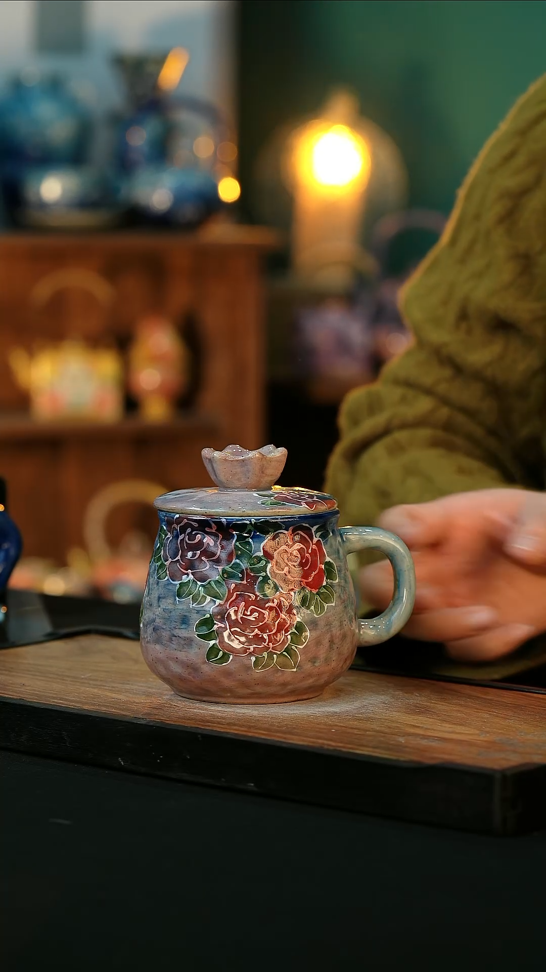 【闪购商品】杯手绘心瓷陶瓷浮力