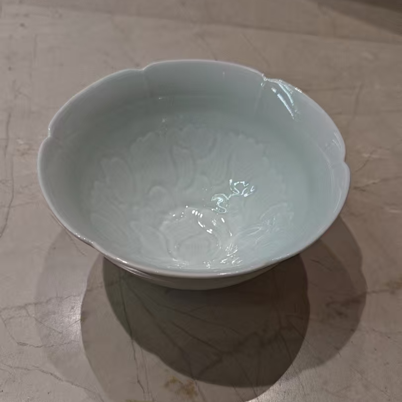 景德镇五花马12.5cm芙蓉葵口饭碗陶瓷碗家用陶瓷宋青米饭碗