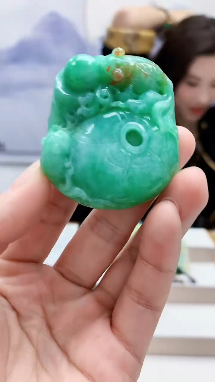 未镶嵌定制翡翠4829lr-毛货挂件41