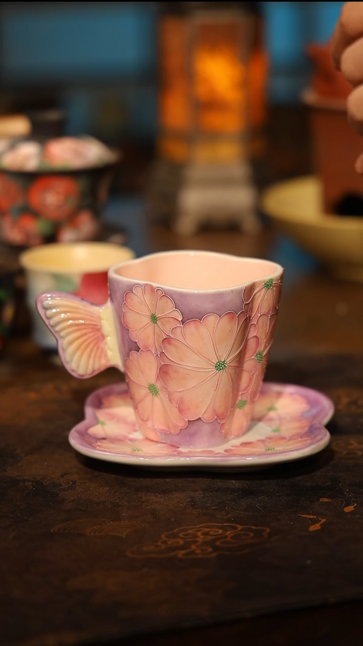 陶瓷景德镇高温釉下彩手工手绘款式