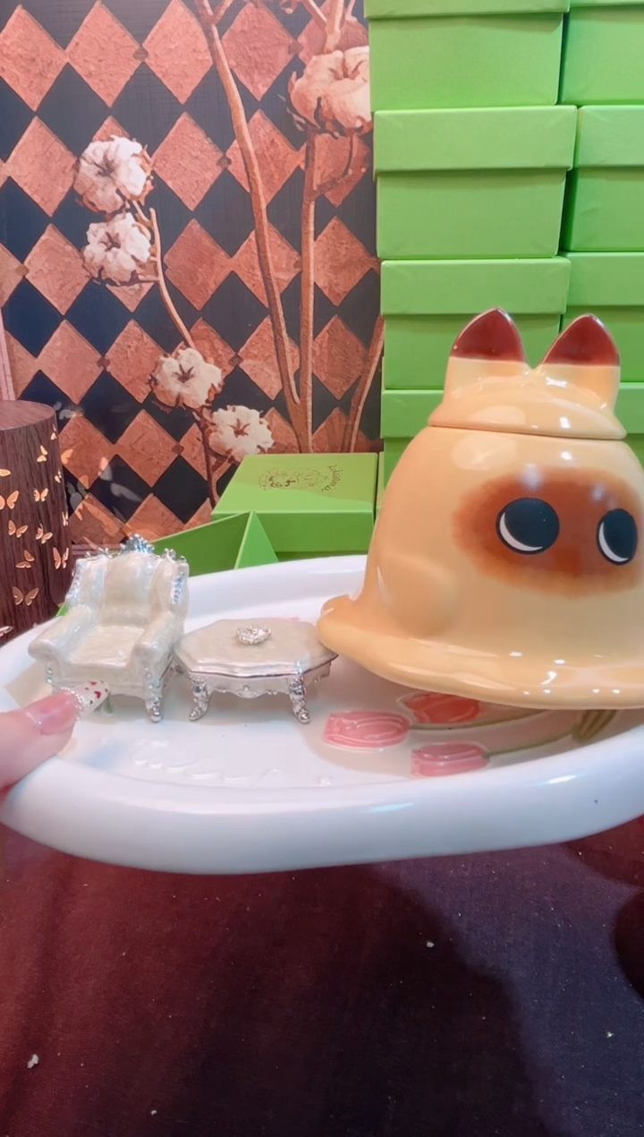 锌合金珐琅首饰盒默认微瑕拆盒不退～