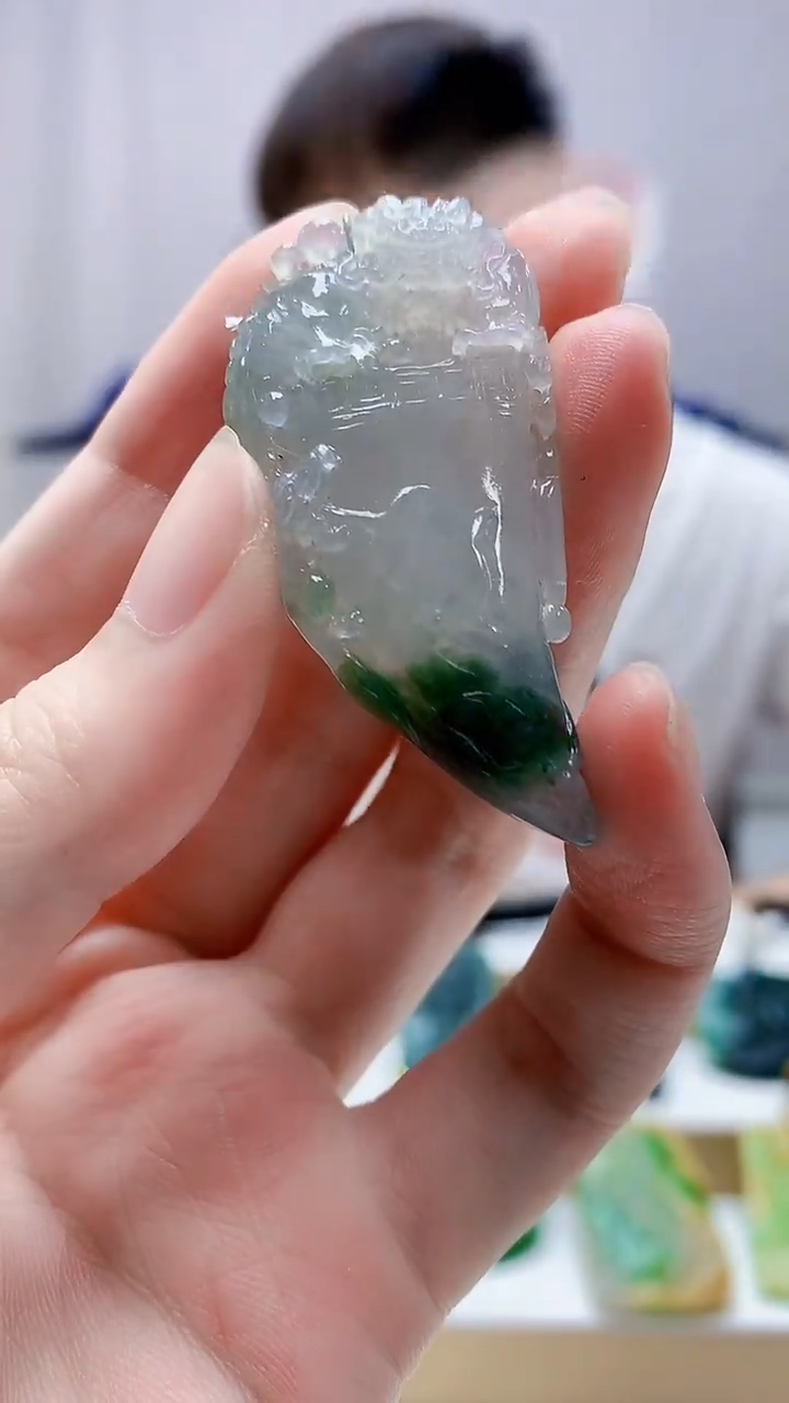 未镶嵌定制翡翠4868zm-毛货挂件116