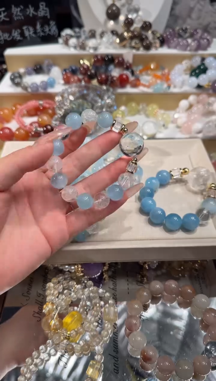 未镶嵌手串水晶多样性发一