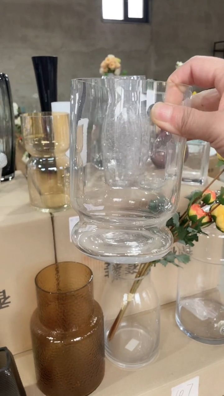 【闪购商品】无铅玻璃透明花瓶