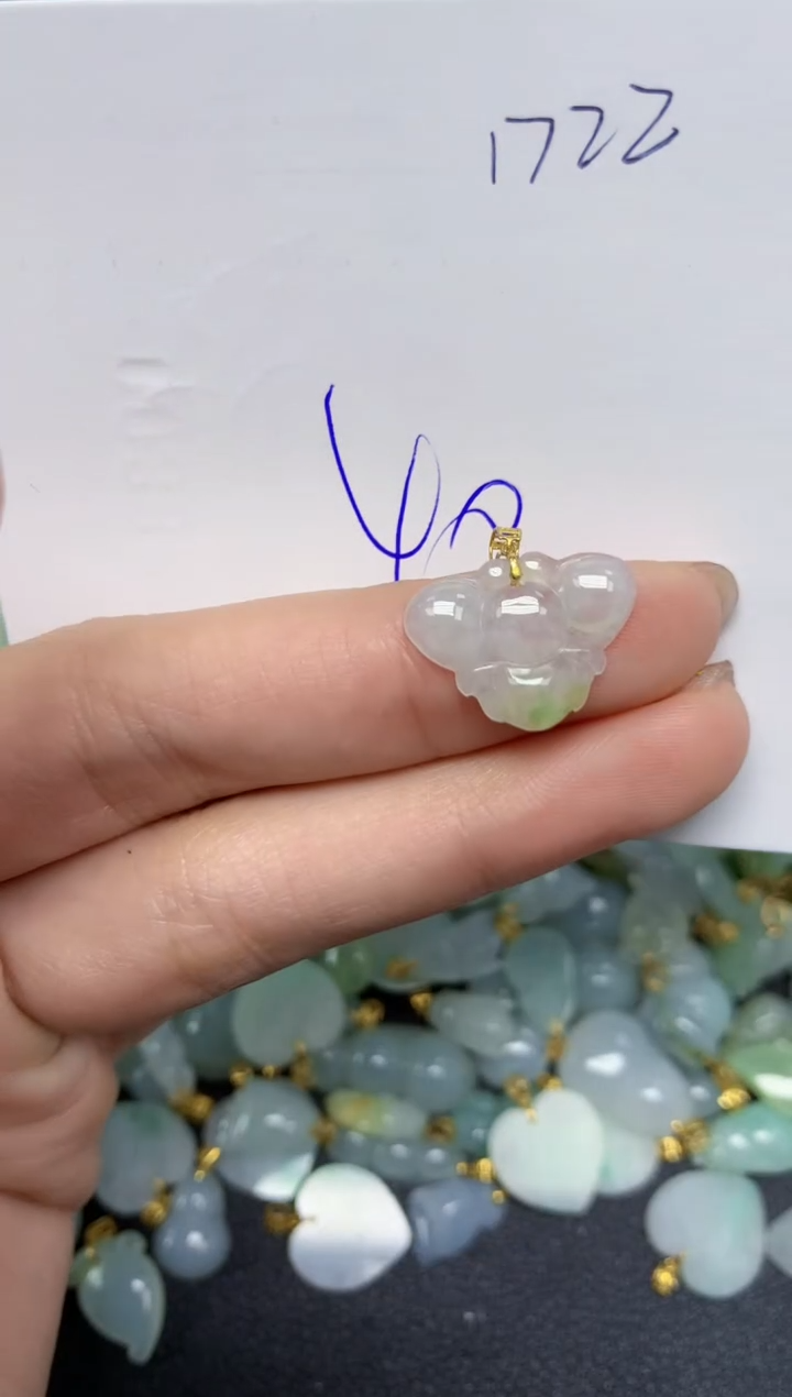 【闪购商品】翡翠颈饰18K金镶嵌 天然翡翠A货