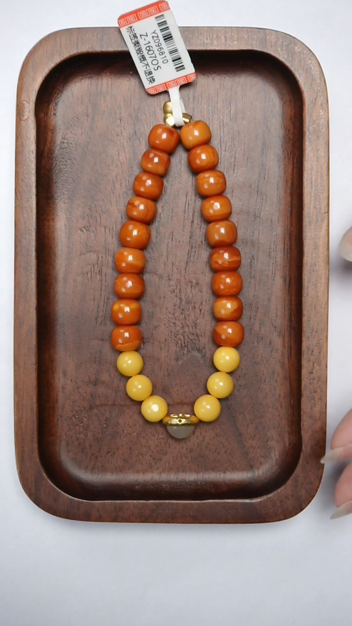 【闪购商品】琥珀手链未镶嵌老蜡老型手串8mm