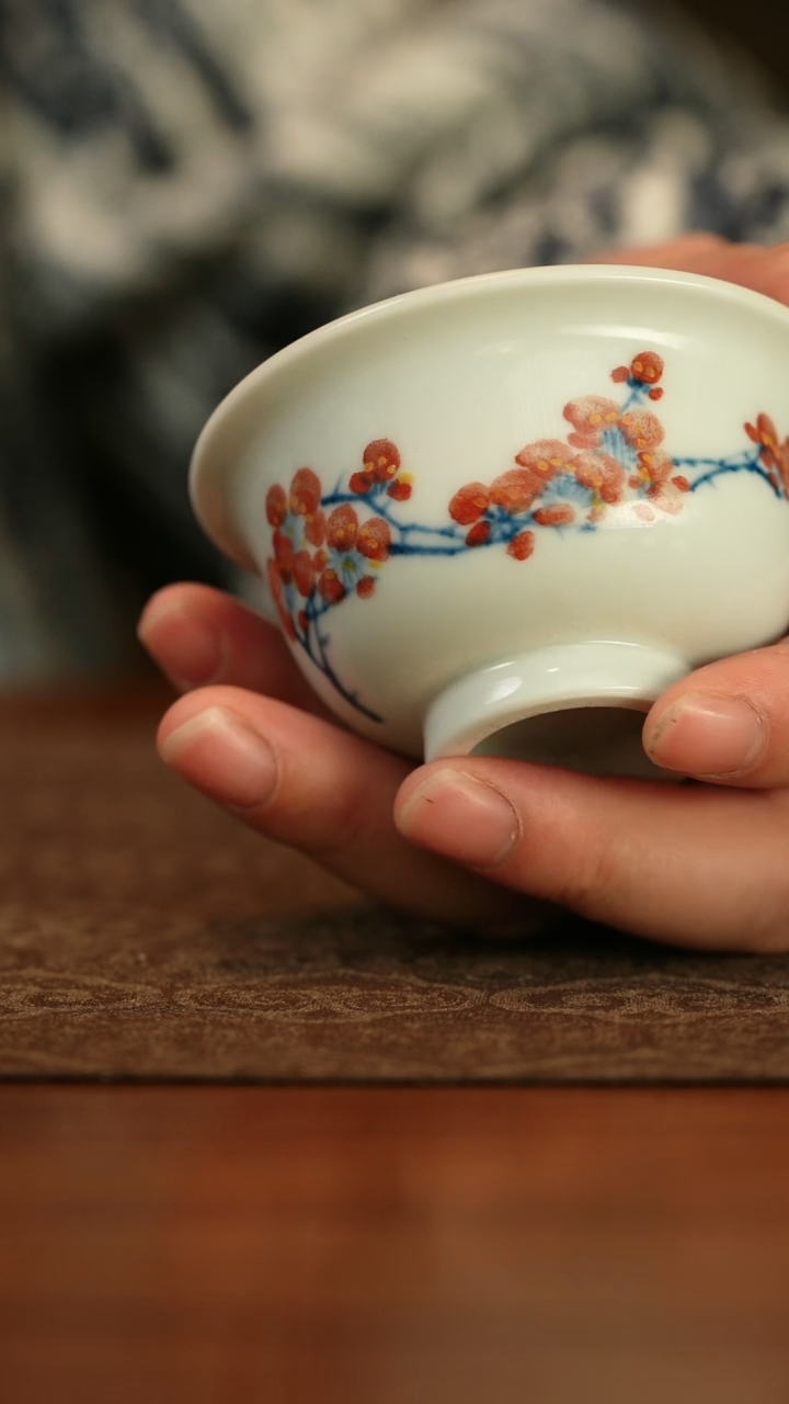 【闪购商品】贵己福利单品釉中梅花压手杯